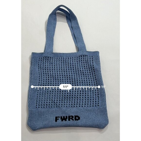 FWRD Knit Tote Bag in Blue - Picture 4 of 6